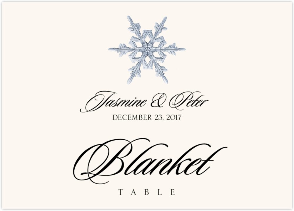Snowflake Assortment  Table Names