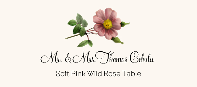 Assorted Flowers  Place Cards