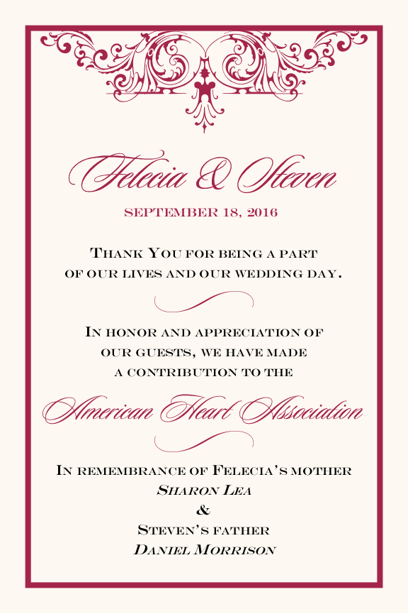 Song  Donation Cards