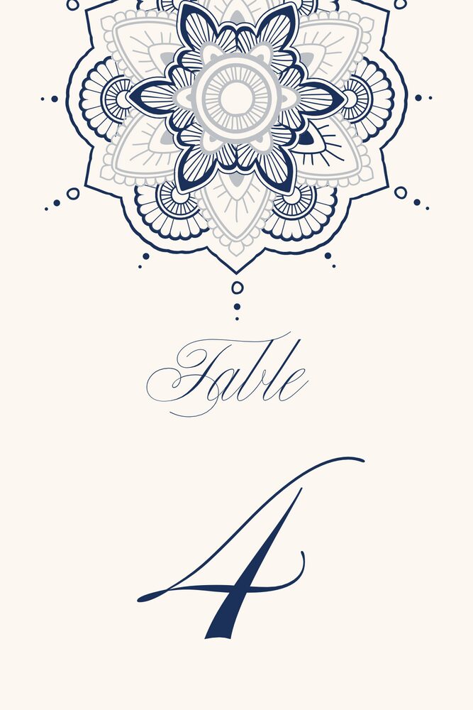 Star Mandala  Table Numbers