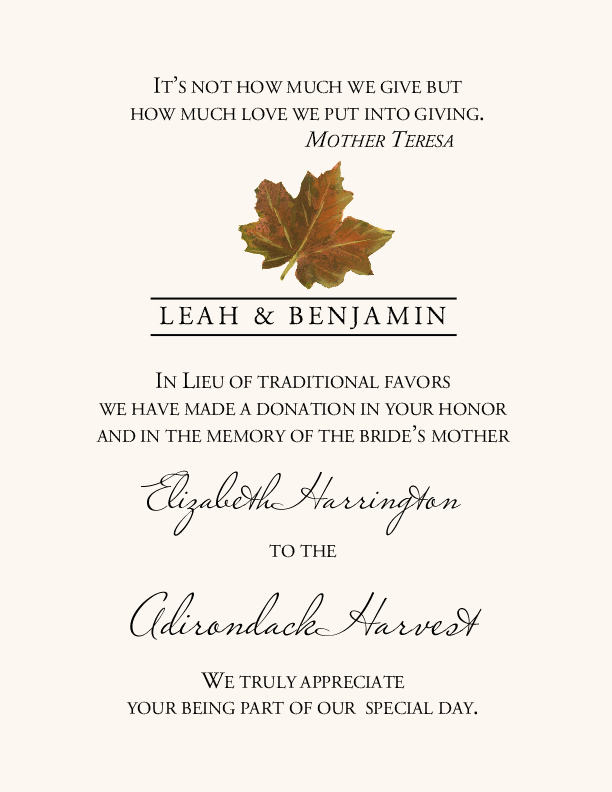 Leaves Donation Card Assortment  Donation Cards
