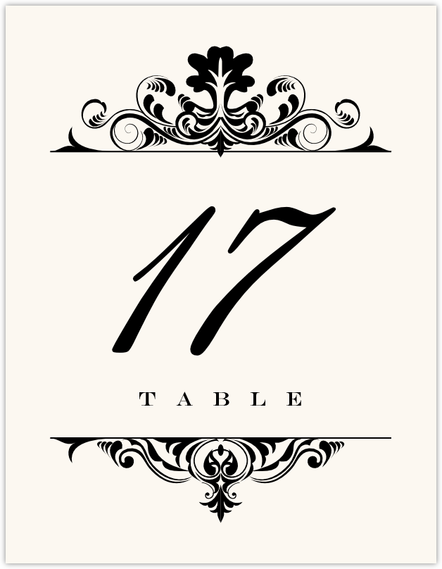 Tricky Tree  Table Numbers