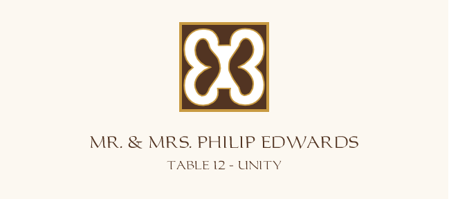 Adinkra Square  Place Cards