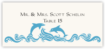 Wavy Sea Creatures  Place Cards