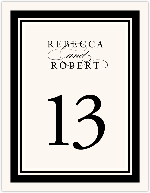Something Old, Something New  Table Numbers