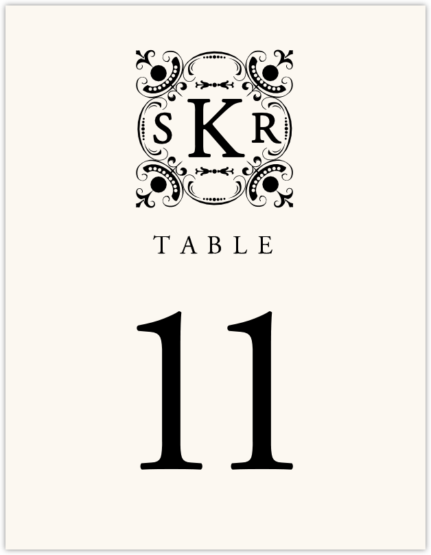 Your Highness  Table Numbers