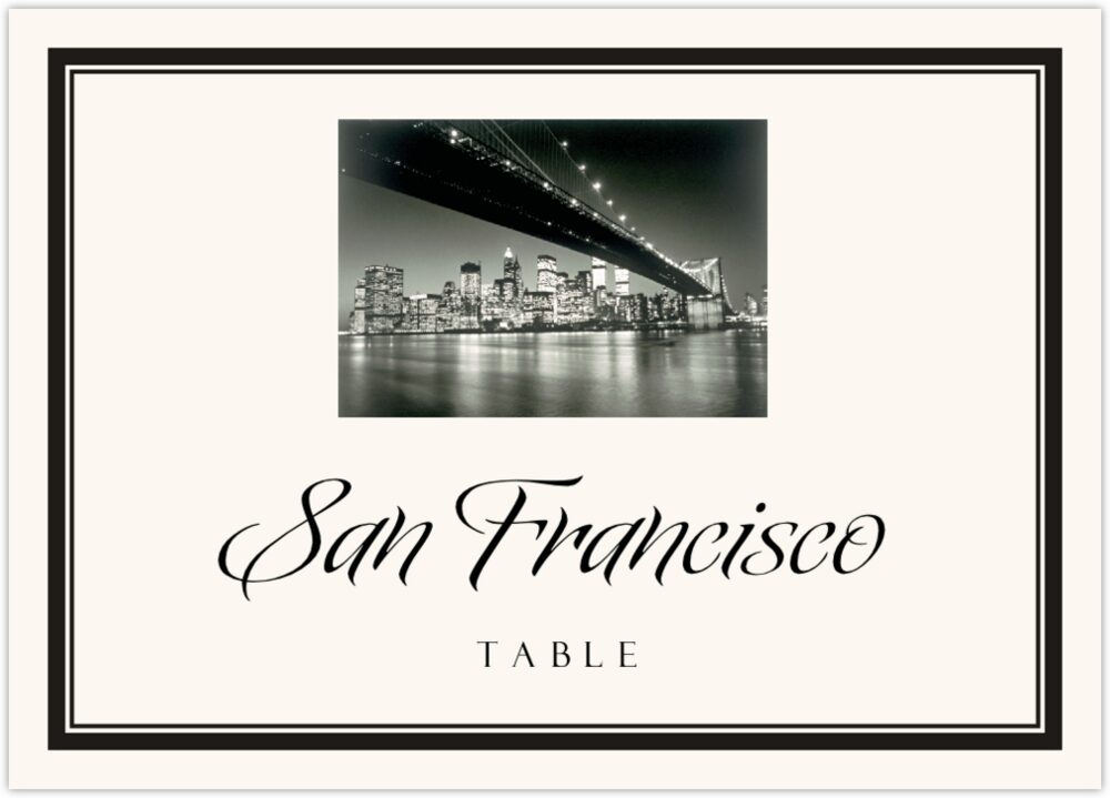 Going Downtown  Table Names