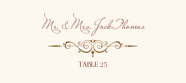 Paisley Garden  Place Cards