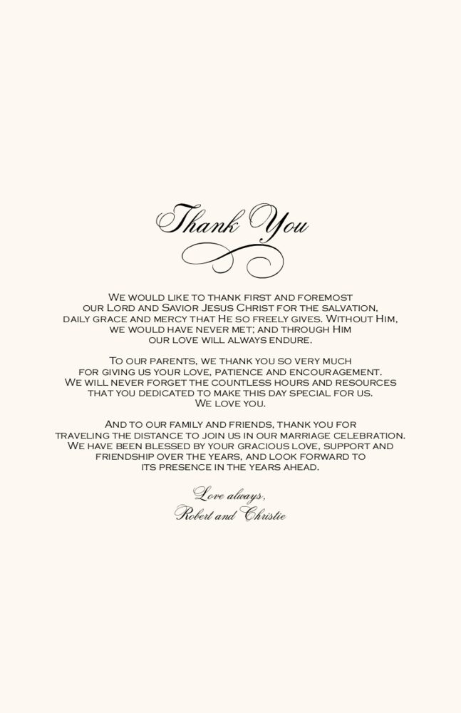 Abbey Cocktail  Wedding Programs