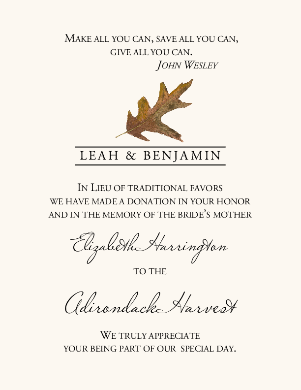 Leaves Donation Card Assortment  Donation Cards