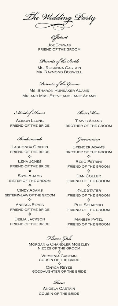 Wild Pink Rose Swirl  Wedding Programs