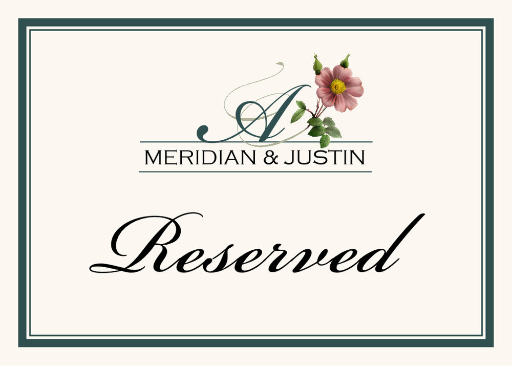 Wild Pink Rose Swirl  Table Names