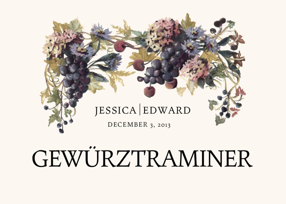 Blue Grapes Cascade  Table Names