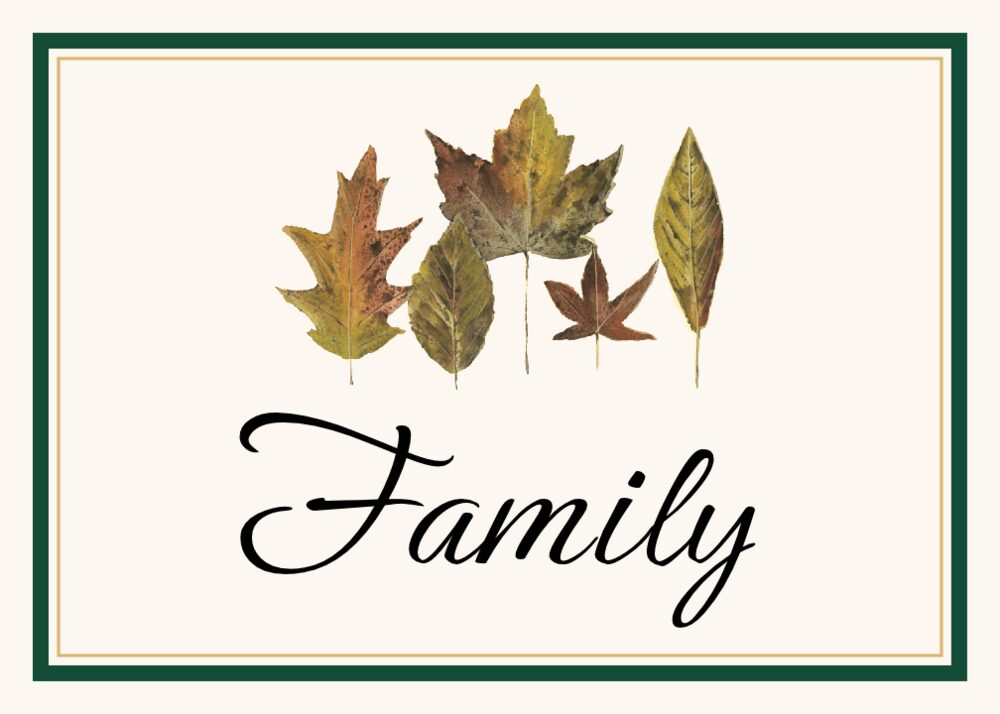 Five Leaves  Table Names