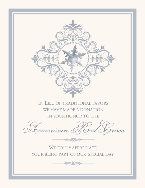 Snowflake Pattern 07  Donation Cards