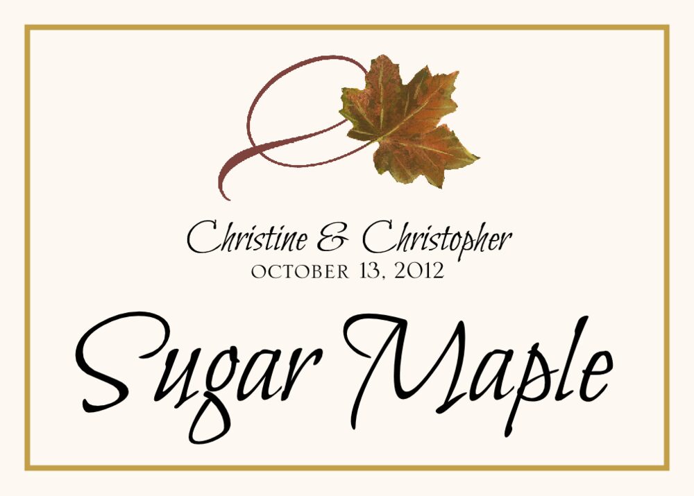 Twisty Leaves  Table Names