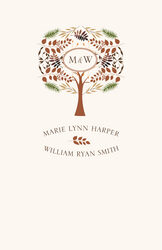 Peaceful Autumn Wedding Programs Church Programs And Program
