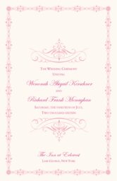 A Kiss Goodnight Wedding Programs