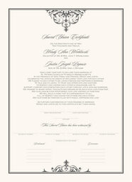 Abbey Cocktail 01 Wedding Certificates