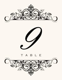 Accordion Table Numbers