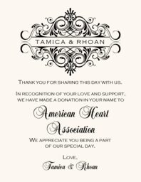 Accordion Donation Cards