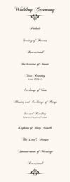 Accordion Wedding Programs