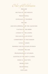 Akoma Adinkra Square  Wedding Programs