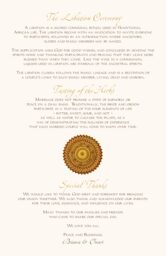 Akoma Adinkra Square  Wedding Programs