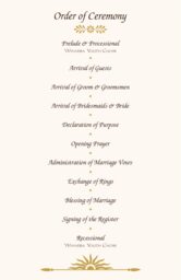 Map of Africa Wedding Programs