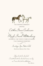 Two Horses Wedding Programs