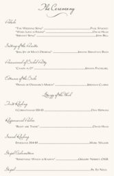 Two Horses Wedding Programs