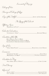 Two Horses Wedding Programs