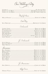 Two Horses Wedding Programs