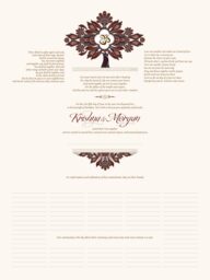 Ananda Tree Wedding Certificates