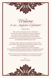Ananda Tree  Wedding Programs