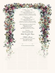 Antique Pinks Wedding Certificates