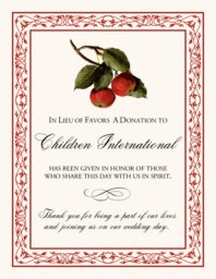 Apples  Donation Cards