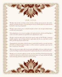 Ananda Inspired Wedding Certificates