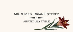 Asiatic Lily Place Cards