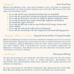 Aum Watermark Wedding Programs