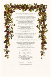 Autumn Leaves and Sunflowers Wedding Certificates