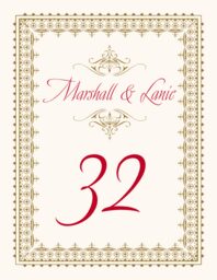 Avalon Monogram 08 Table Numbers