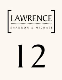 Baker_Signet_Monogram_10 Table Numbers