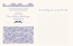 Japanese Ocean Woodcut Baby Certificates