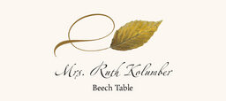 Assorted Twisty Leaves Place Cards