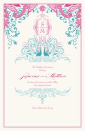 Paisley and Peacocks  Wedding Programs