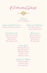 Paisley and Peacocks  Wedding Programs
