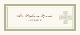 Christian Crosses  Place Cards