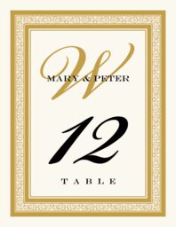 Bickham Monogram 32A Table Numbers