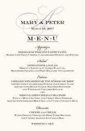 Bickham Watermark Wedding Menus
